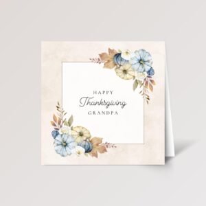 Thanksgiving Card for Grandpa