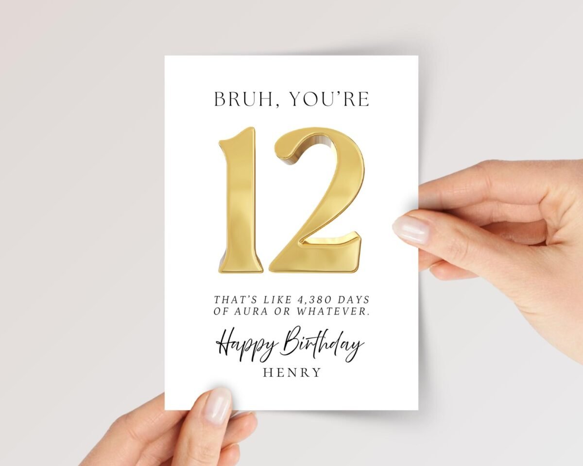 Aura Birthday Card for Teen Son/Daughter Turning 12, 13, 14, 15, 16 - Image 1 Aura Birthday Card for Teen Son/Daughter Turning 12, 13, 14, 15, 16
