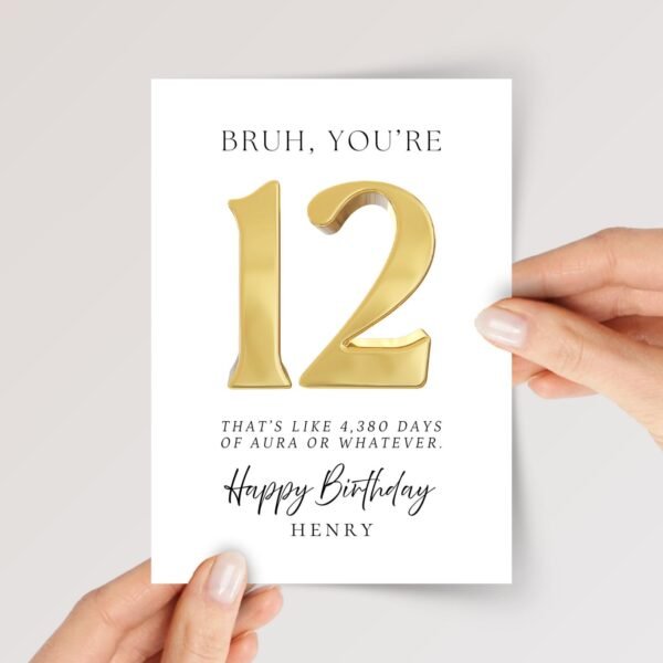 Aura Birthday Card for Teen Son/Daughter Turning 12, 13, 14, 15, 16