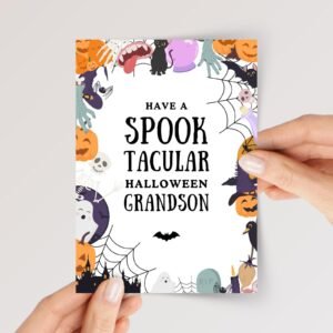 Spooky Halloween Card for Grandson