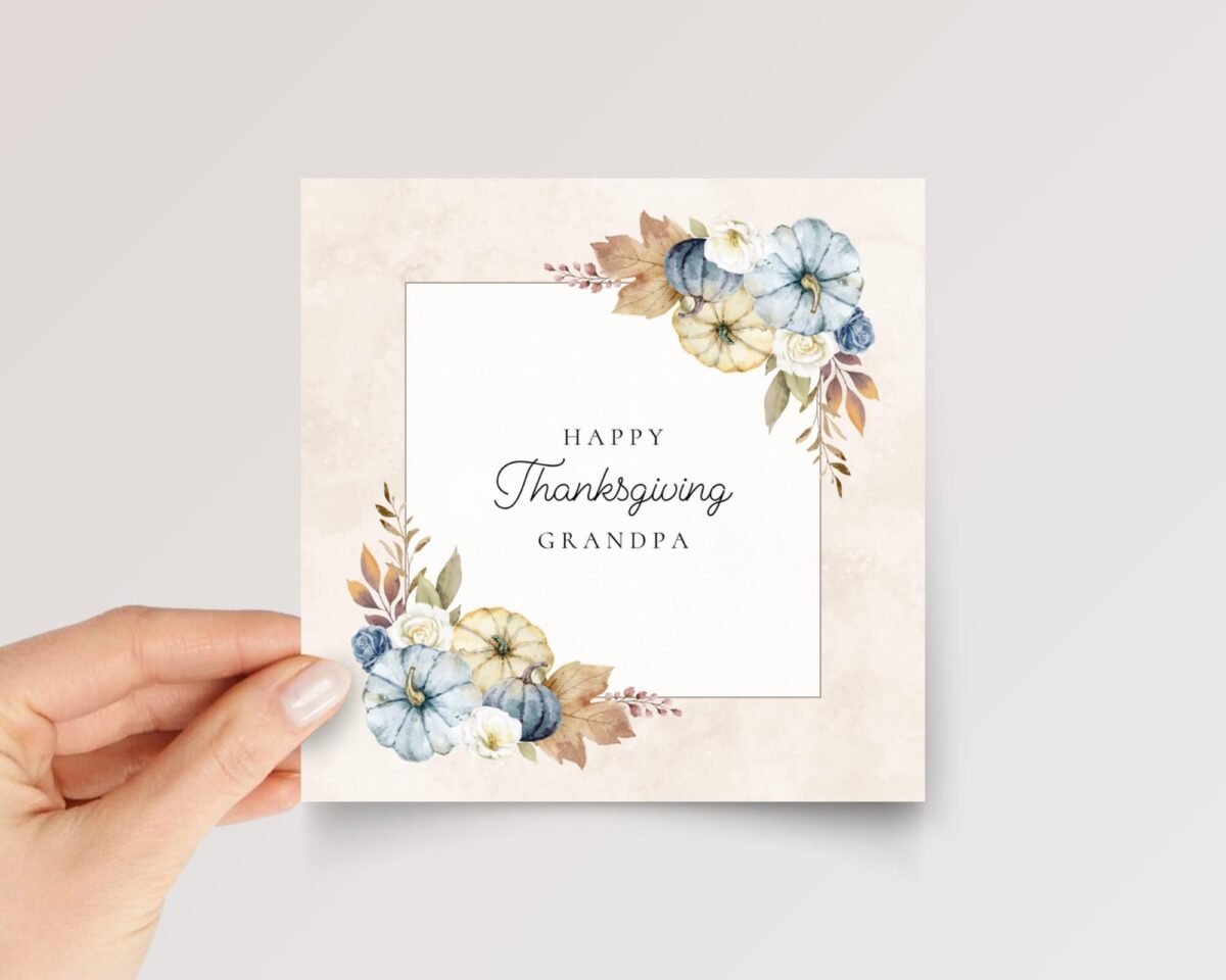 Thanksgiving Card for Grandpa