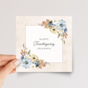 Thanksgiving Card for Grandpa