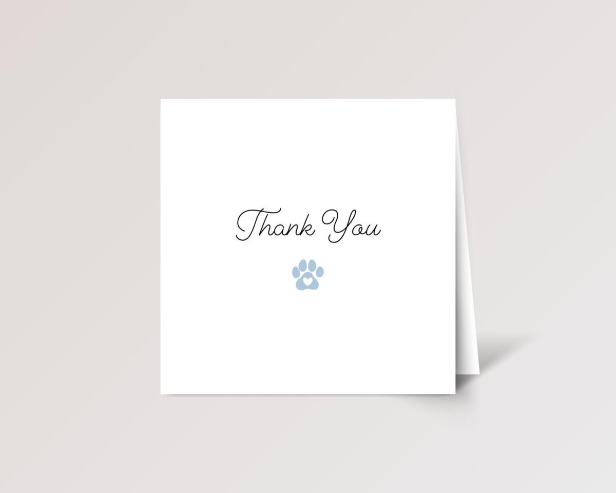 Personalized Thank You Card for Veterinarian Doctor, Dog Owner