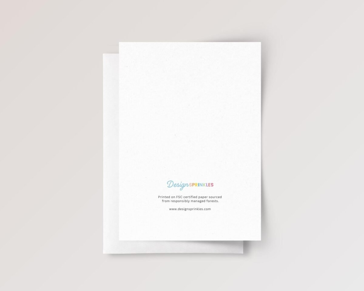 Personalized Thank You Card for Teacher with Sun and Seedling