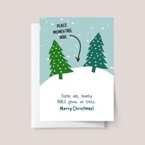 Personalized Christmas Money Card for Kids and Teens - Fold Your Own Dollar