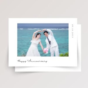 Photo Anniversary Card for Husband/Wife - 5 x 7 Folded Greeting with Envelope