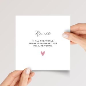 Sentimental Anniversary Card for Husband or Wife, 5 1/4" Greeting with Envelope