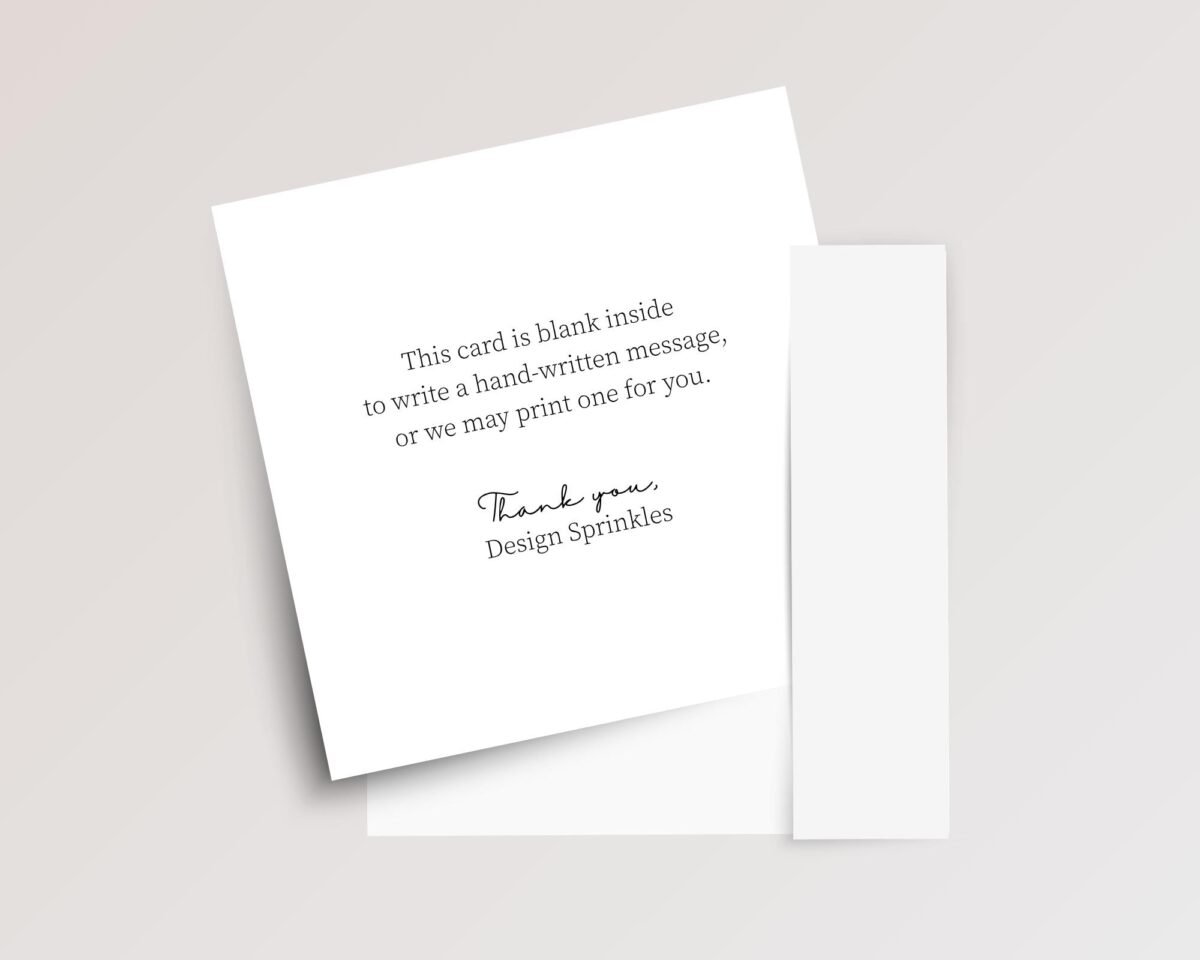 Personalized Christmas Card for Couple with Wreath, 5 1/4 Inch Square Greeting Card