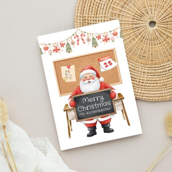 2026 First Christmas Card for Couple with Wreath