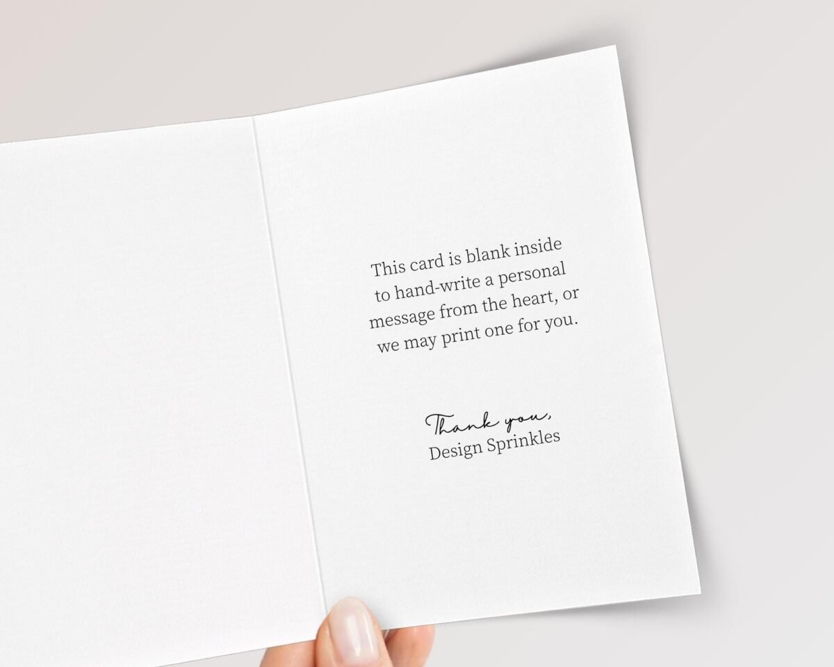 Personalized 5th Birthday Card, 5 x 7 Greeting Card with Five Candles and Pink Stripes, Gift for Girl