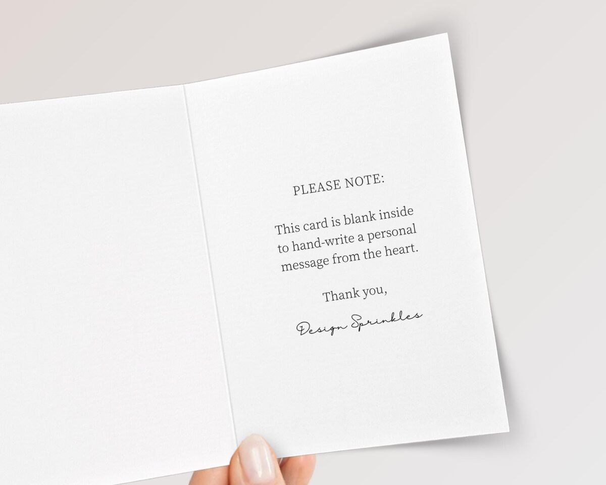 Floral Christmas Card for Boss